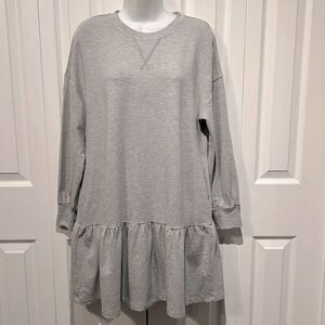 Smash + Tess Grey Essential Mini Sweat Dress‎ Size S